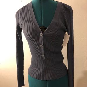 Navy blue long sleeve top